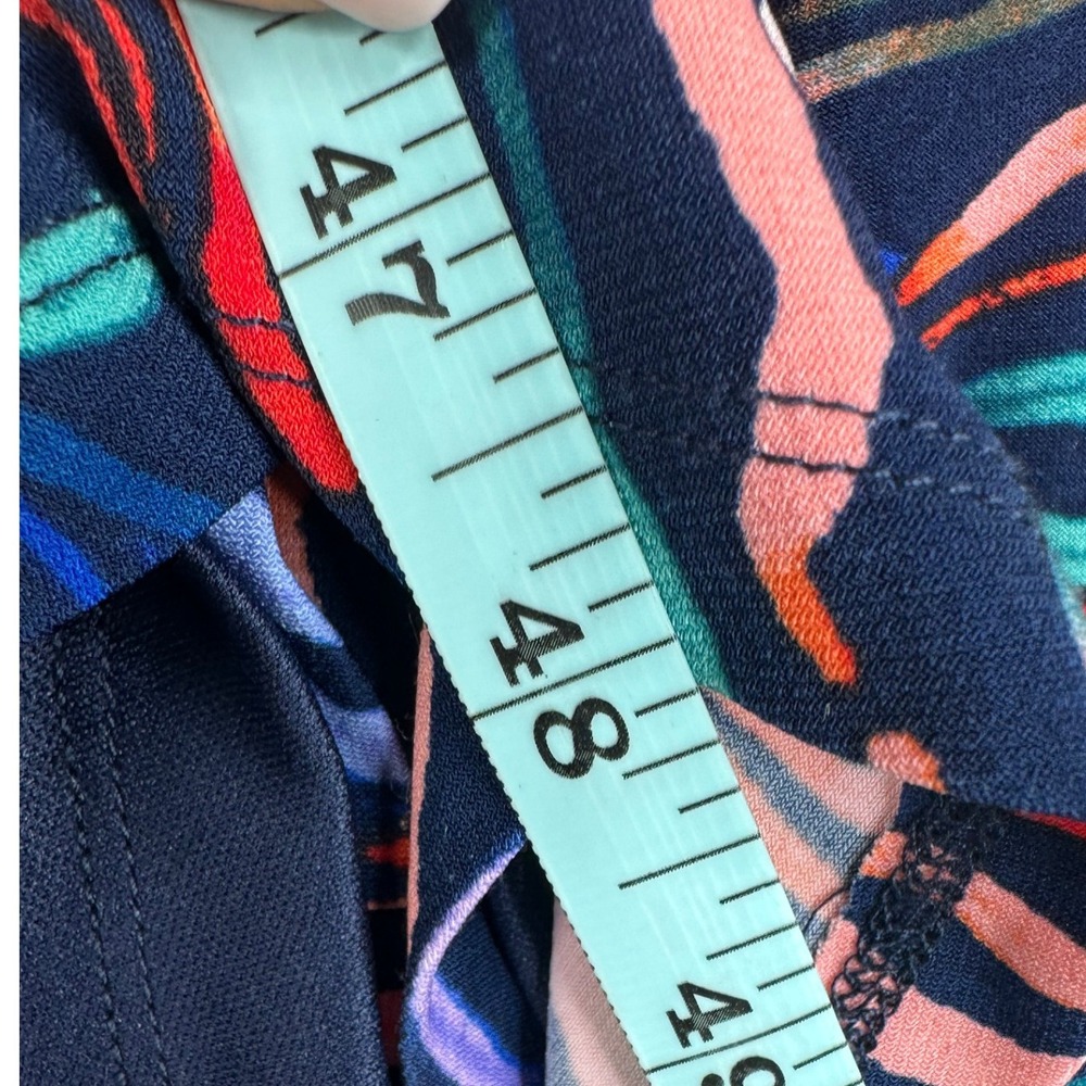 Maggy London Long Sleeve Asymmetric‎ Midi Dress size 8 Multicolor - Picture 7 of 7